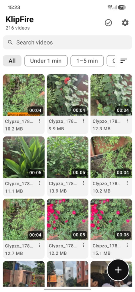 KlipFire app on Android